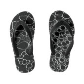 Abstract digitaal werk 7 kinder teenslippers (Voetbed)