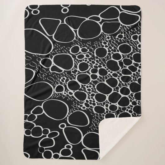 Abstract digitaal werk 7 sherpa deken (Voorkant)