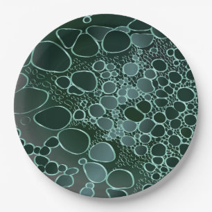 Abstract digitaal werk 9 papieren bordje