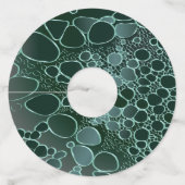 Abstract digitaal werk 9 wijnglaslabel (Achterkant)