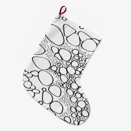 Abstract digitaal werk grote kerstsok (Voorkant (Hangend))