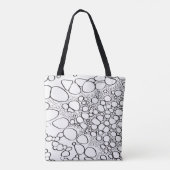 Abstract digitaal werk tote bag (Achterkant)