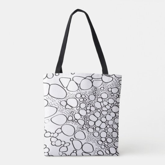 Abstract digitaal werk tote bag (Achterkant)