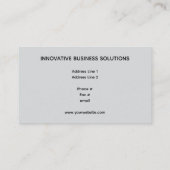 Abstract Digital Wave Particles High Tech Visitekaartje (Achterkant)