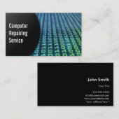 Abstract Digitale Computer die Visitekaartje herst (Voorkant / Achterkant)