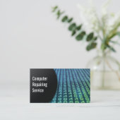 Abstract Digitale Computer die Visitekaartje herst (Staand voorkant)