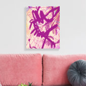 Abstract "Diner met wijn" Canvas Afdruk (Insitu (Woonkamer))