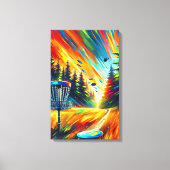 Abstract Disc Golf Art Canvas Afdruk (Voorkant)