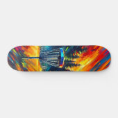 Abstract Disc Golf Art Persoonlijk Skateboard (Horizontaal)