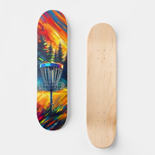 Abstract Disc Golf Art Persoonlijk Skateboard (Voorkant)