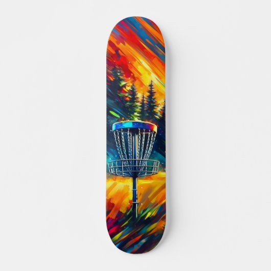 Abstract Disc Golf Art Persoonlijk Skateboard (Voorkant)