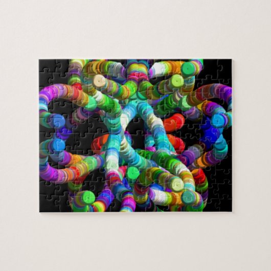 Abstract DNA Legpuzzel (Horizontaal)