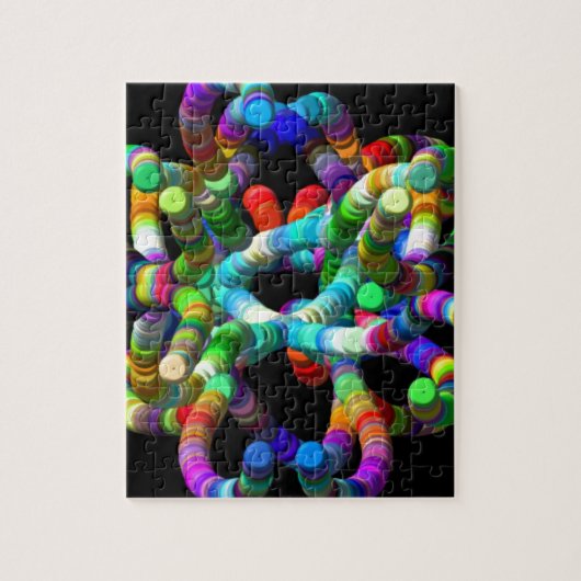 Abstract DNA Legpuzzel (Verticaal)