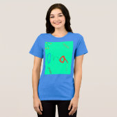 Abstract DNA-ontwerp Geweldig voor wetenschapslera Tri-Blend Shirt (Voorkant volledig)