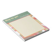 Abstract Docent Streep Modern Way to Go Notitieblok (Schuin)