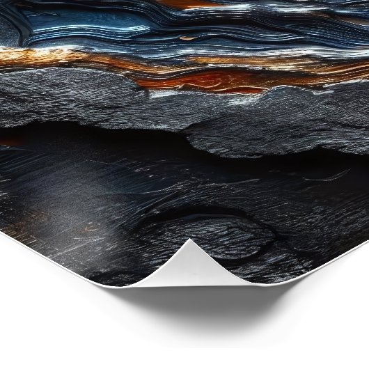 Abstract Dode Bos 1 - AI - Kunstwerk Perfect Poster (Hoek)