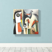 Abstract doek canvas afdruk (Insitu (Houten vloer))