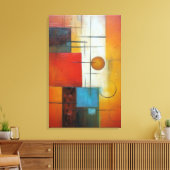 Abstract doek canvas afdruk (Insitu (Woonkamer))