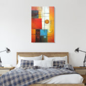 Abstract doek canvas afdruk (Insitu (Slaapkamer))
