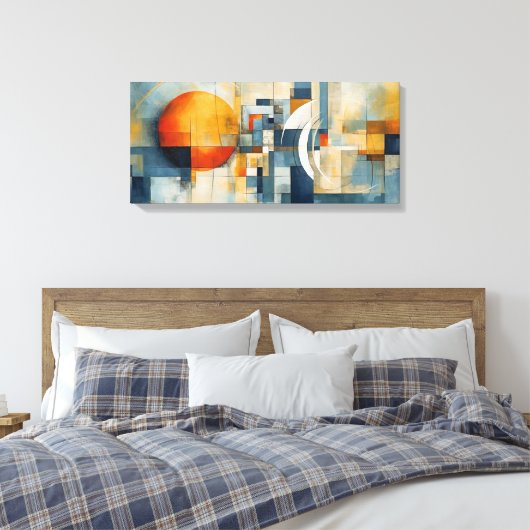 Abstract doek canvas afdruk (Insitu (Slaapkamer))