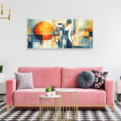 Abstract doek canvas afdruk (Insitu (Woonkamer))