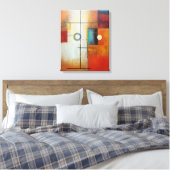Abstract doek canvas afdruk (Insitu (Slaapkamer))
