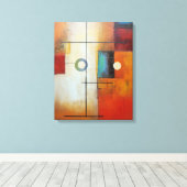 Abstract doek canvas afdruk (Insitu (Houten vloer))