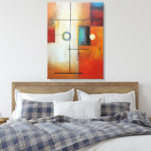 Abstract doek canvas afdruk (Insitu (Slaapkamer))