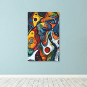 Abstract doek canvas afdruk (Insitu (Houten vloer))