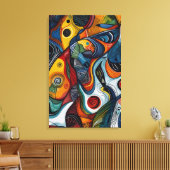 Abstract doek canvas afdruk (Insitu (Woonkamer))