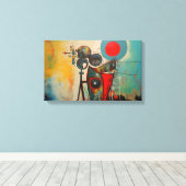 Abstract doek canvas afdruk (Insitu (Houten vloer))