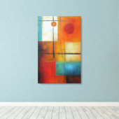 Abstract doek canvas afdruk (Insitu (Houten vloer))