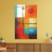 Abstract doek canvas afdruk (Insitu (Woonkamer))