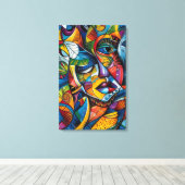 Abstract doek canvas afdruk (Insitu (Houten vloer))