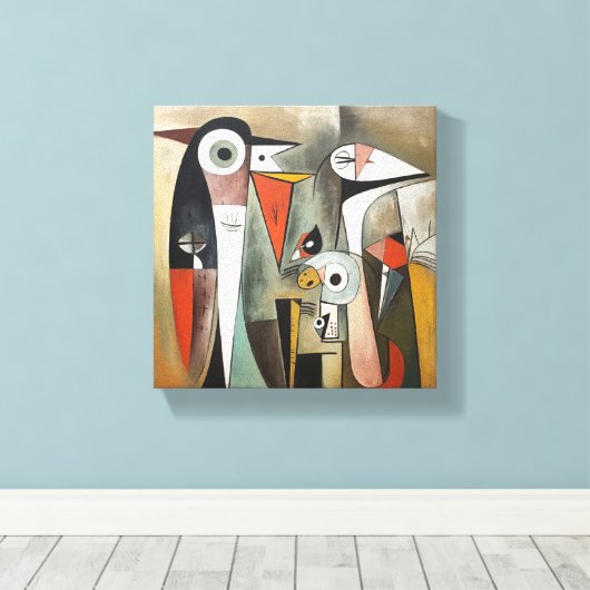 Abstract doek canvas afdruk (Insitu (Houten vloer))