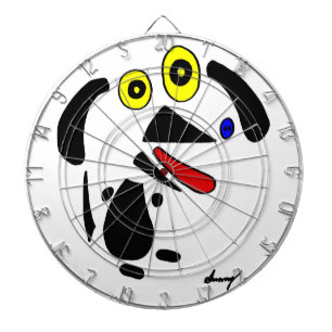 Abstract dog dartboard dartbord