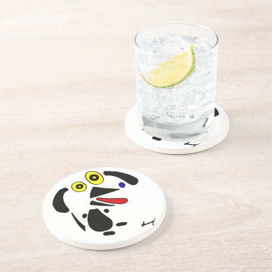 Abstract Dog Onderzetter (Zijkant)