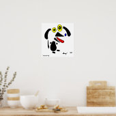 Abstract Dog Poster (Keuken)
