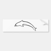 Abstract dolfijnontwerp bumpersticker (Voorkant)