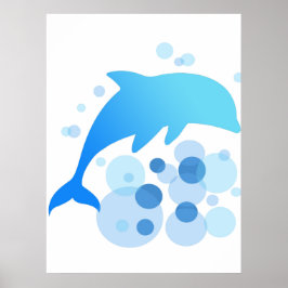 Abstract Dolphin-ontwerp Poster