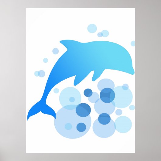 Abstract Dolphin-ontwerp Poster (Voorkant)