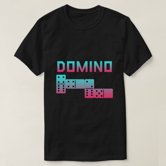 Abstract Domino Tegel bordspel T-shirt (Design voorkant)