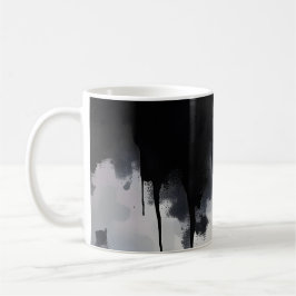 Abstract Donker Koffiemok