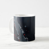 Abstract Donker Koffiemok (Voorkant links)