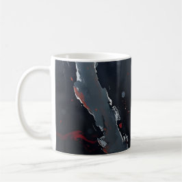 Abstract Donker Koffiemok