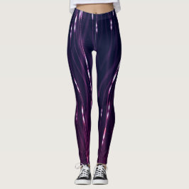 Abstract donker Paars Leggings