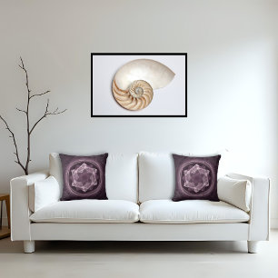 Abstract donker Paarse fractal Kussen