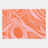 Abstract donkerblauw en grijs vloeibaar wervelt on inpakpapier vel (Voorkant 2)