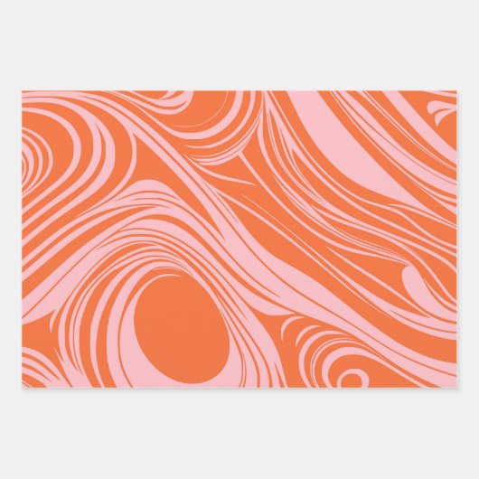 Abstract donkerblauw en grijs vloeibaar wervelt on inpakpapier vel (Voorkant 2)