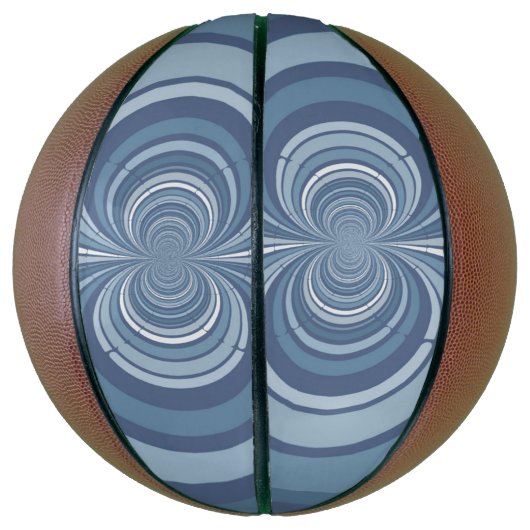 Abstract donkerblauw strippatroon basketbal (Verticaal)